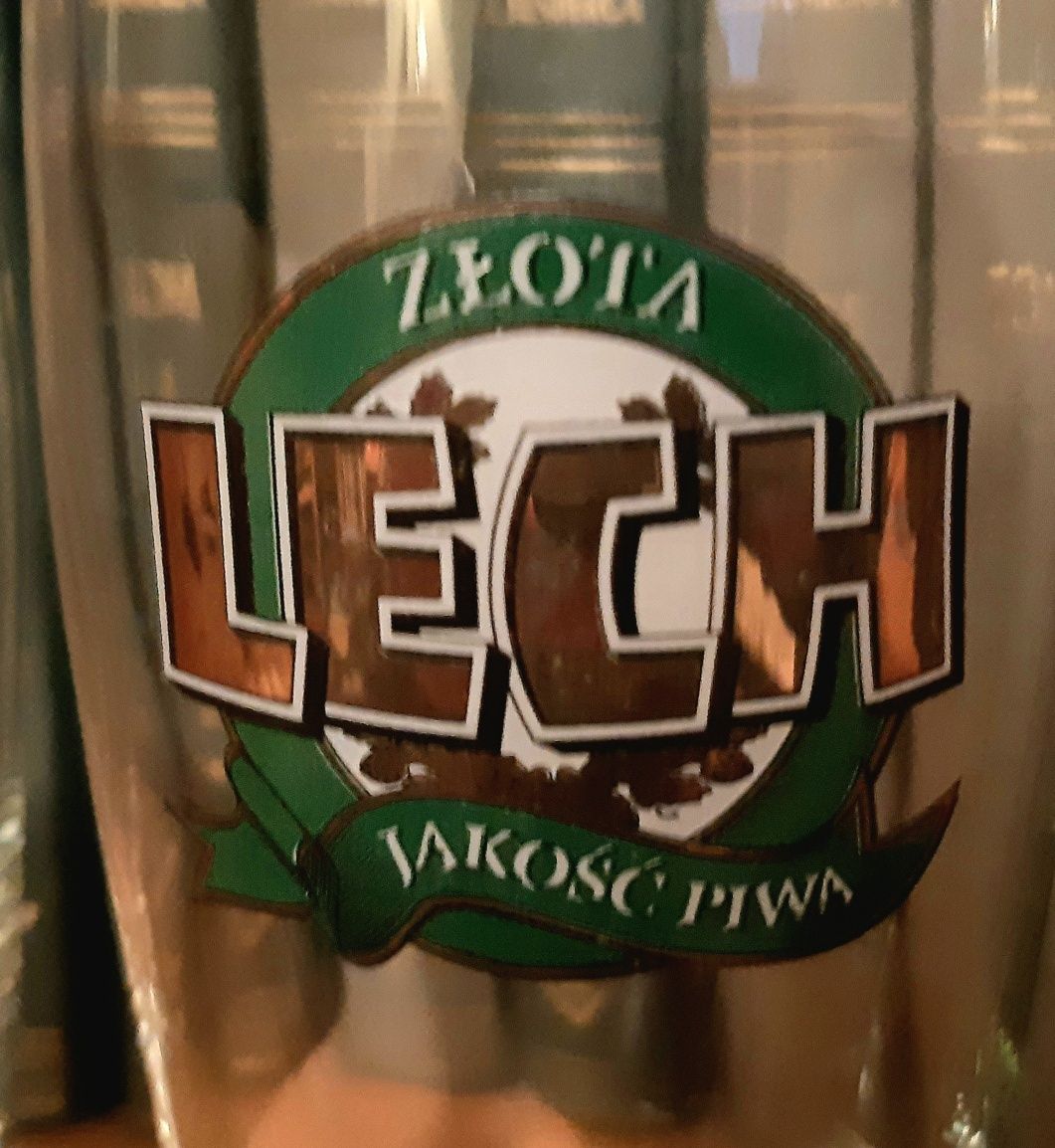 3 szklanki Złota Jakość Piwa Lech
