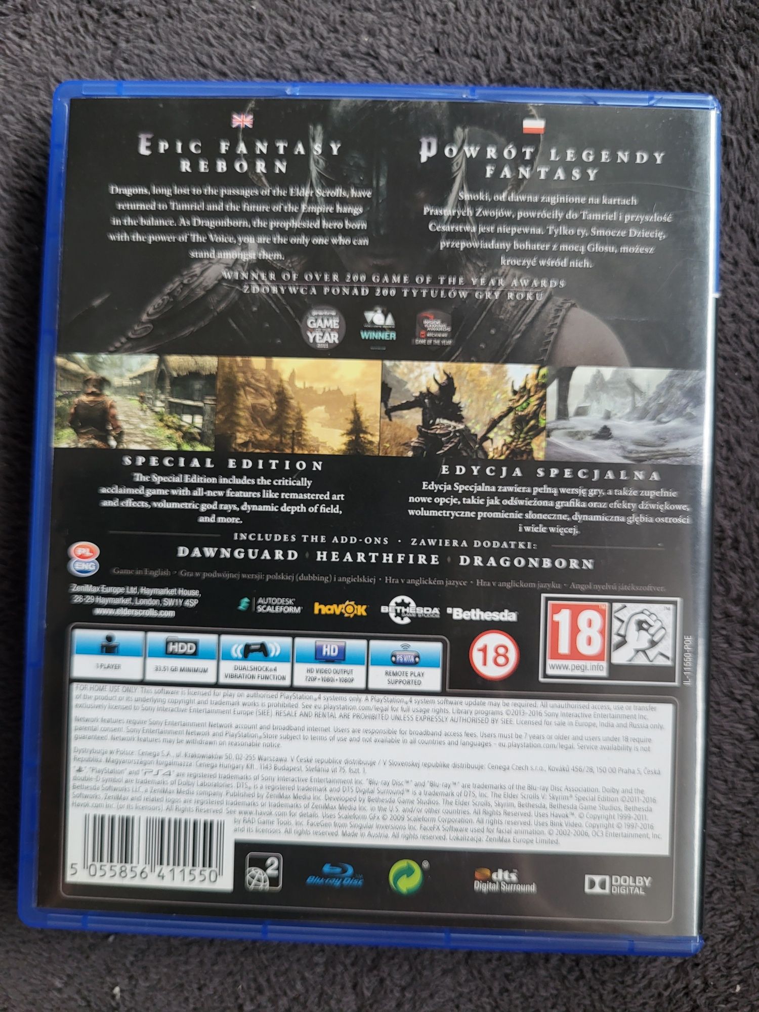 Gra Skyrim Special Edition na Ps4