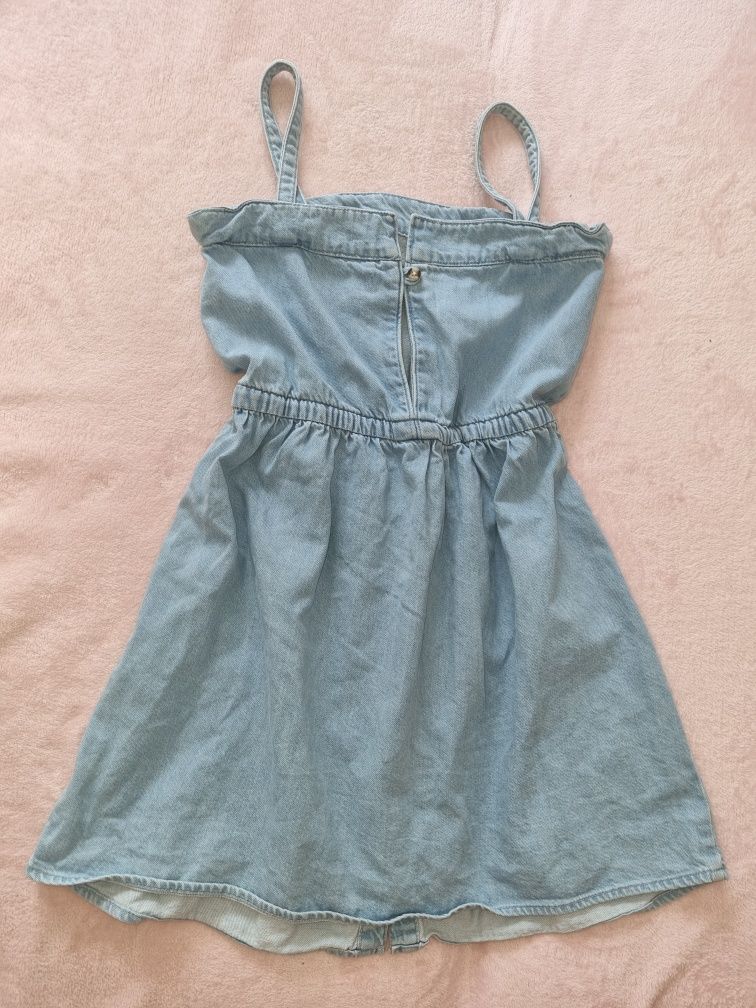 Sukienka jeansowa Pull&Bear S klein guess modna lato