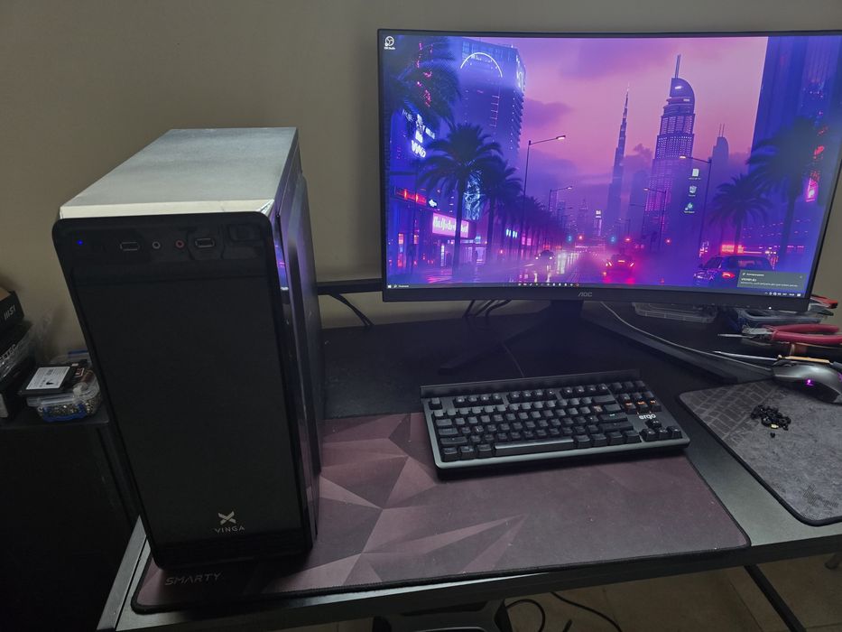 Компютер Ryzen 5 2600 16gb gtx 1660 super ssd 120