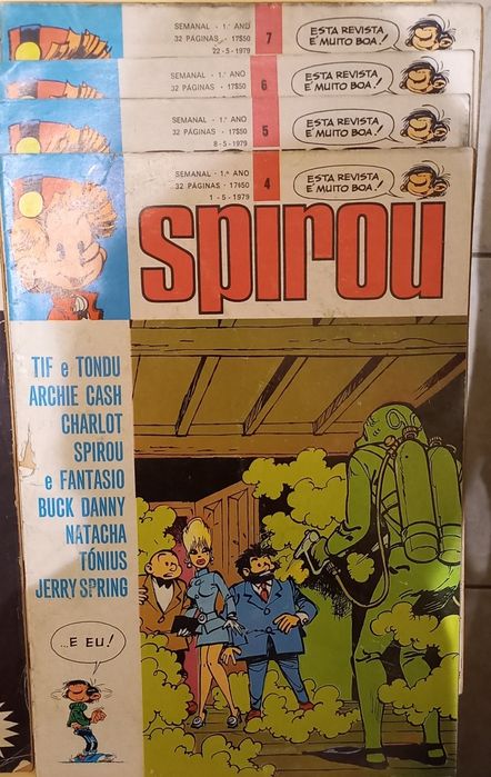 Banda Desenhada, Colecção Spirou, primeiros 7 números.