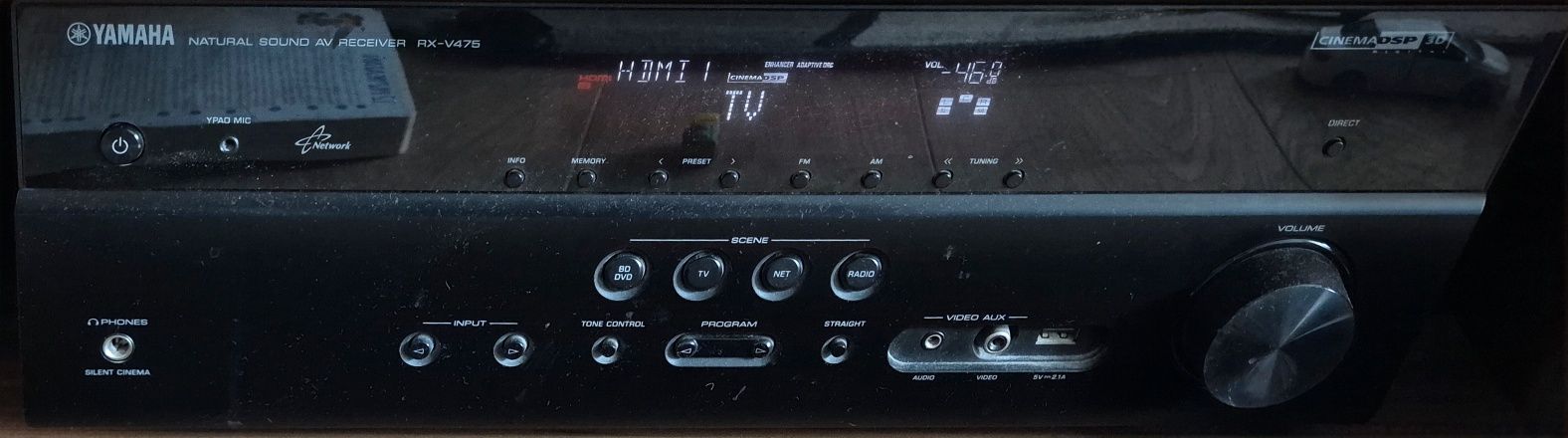 Amplituner Yamaha RX-V475 + kolumny