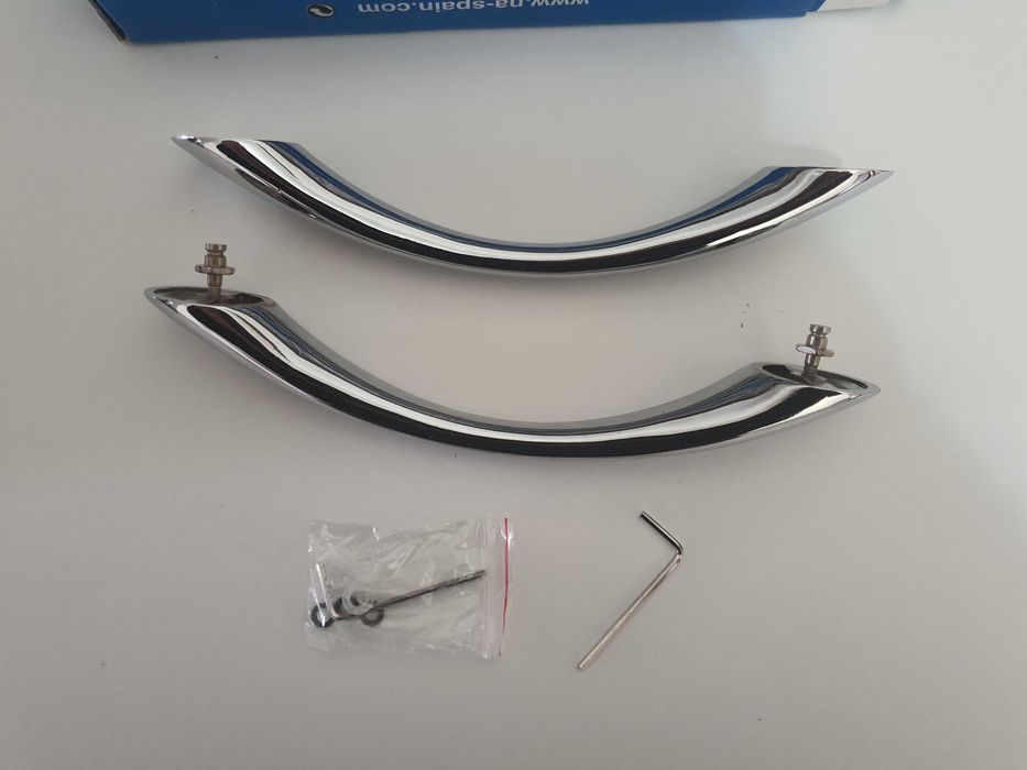 Puxador de porta de cabine de duche cromado