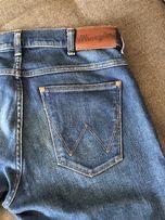 Spodnie męskie jeans Wrangler Larston Far Blue niebieski Slim W30 L32