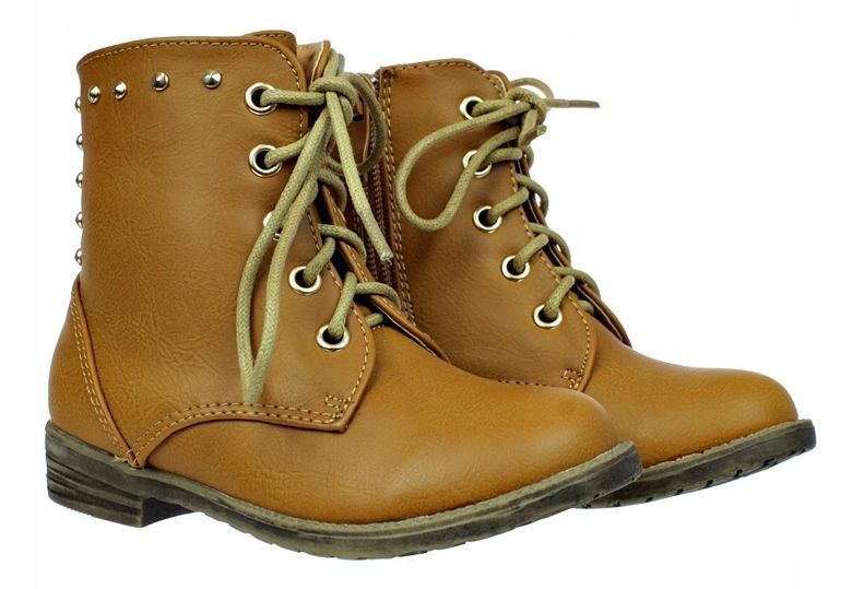 Rozmiar: 21 Botki Buty Kozaki Dziecięce Camel Zamek 5519