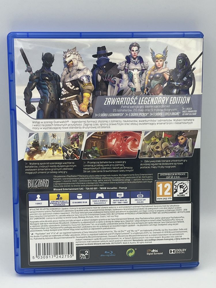 Gra overwatch legendary edition ps4