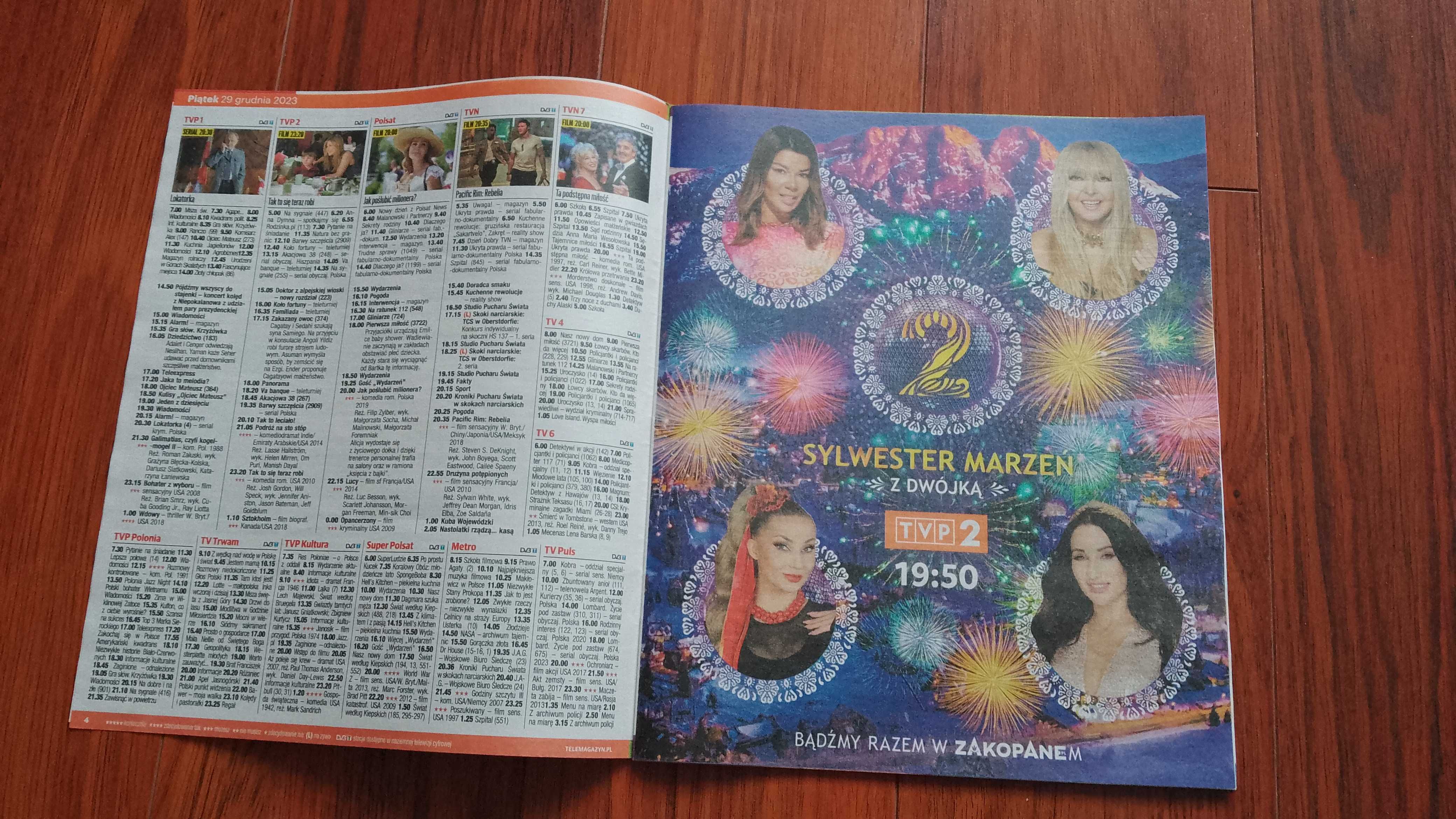 Telemagazyn gazeta z programem tv, opisy filmów krzyżówki 2023/2024