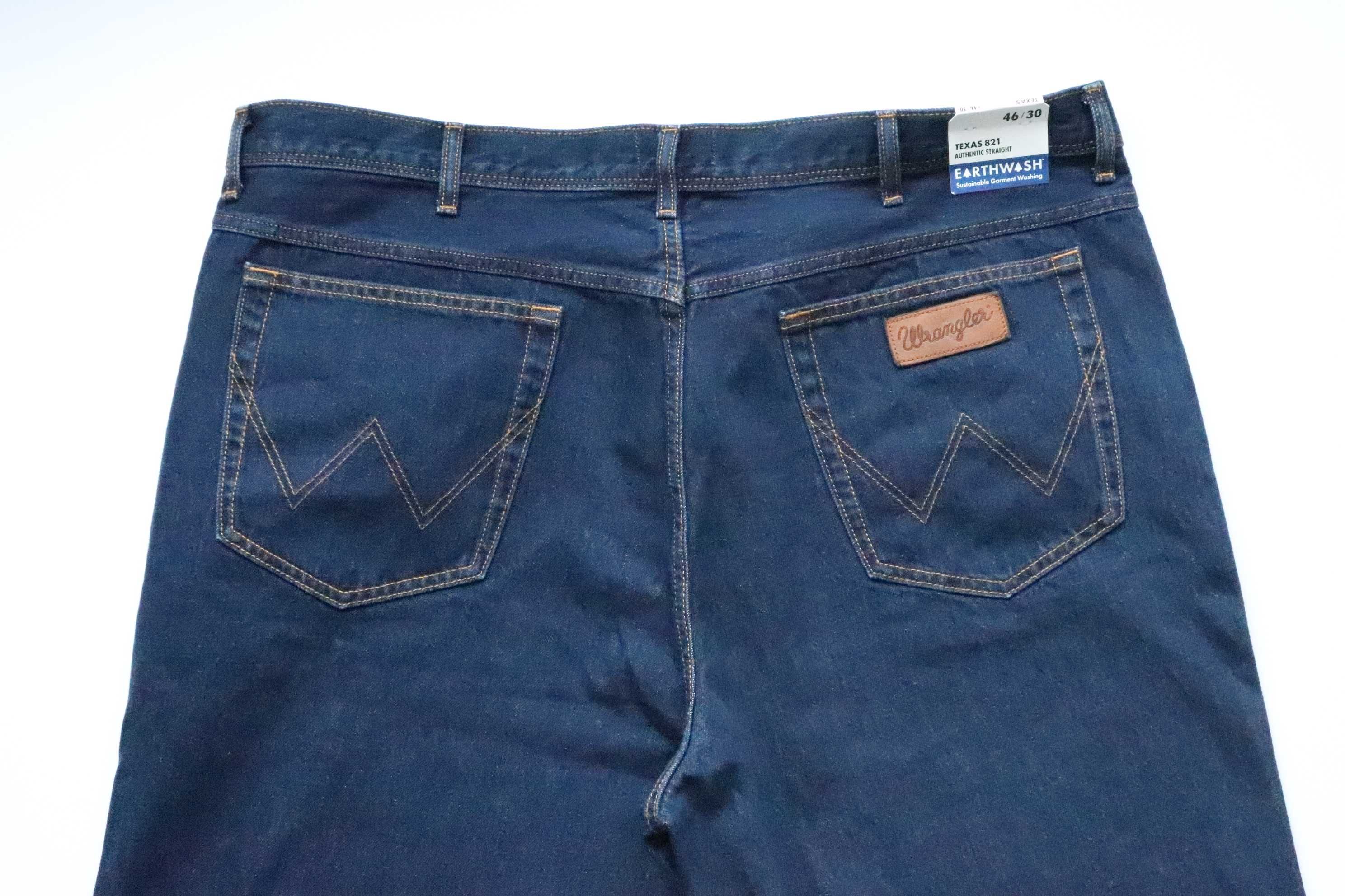 WRANGLER TEXAS W46 L30 regular straight spodnie męskie jeansy nowe