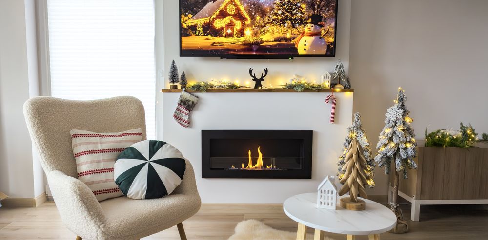 Nowy Biokominek 1200x400 Wiszący Stojący Szyba