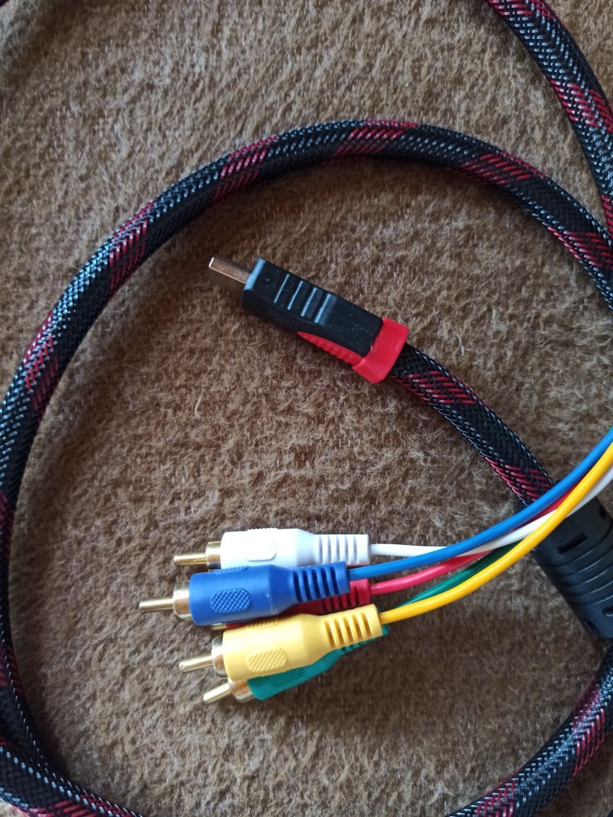 Kabel HDMI + 5 RCA