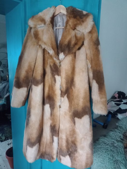 Futro sztuczne płaszcz futrzany viralowe