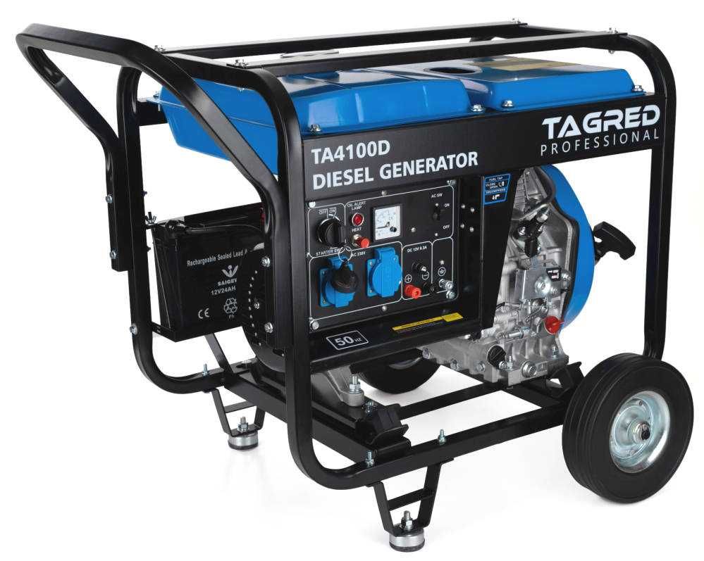 Agregat prądotwórczy Diesel TAGRED 2x230V 4100W TA4100D