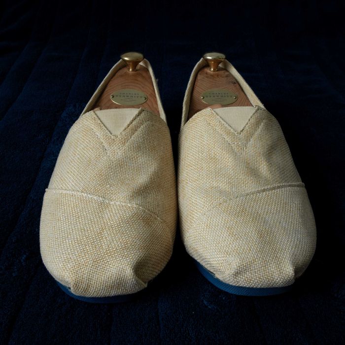 Toms, lniane loafersy, espadryle, EU 42