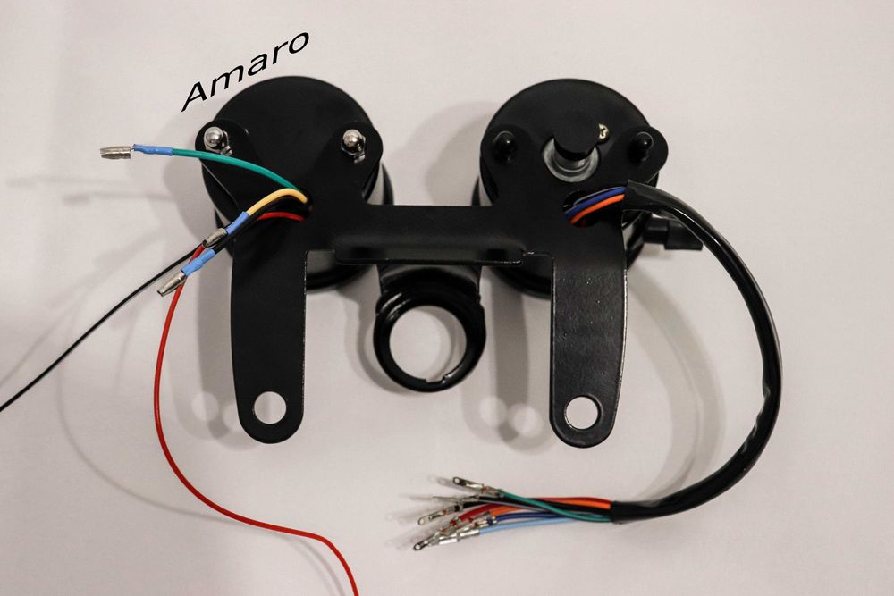 Velocimetro e Tacômetro Duplo para Moto com Suporte Universal| NOVO