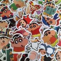 100 Autocolantes Adesivos Stickers Shin Chan