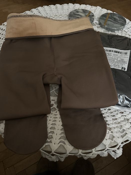 Теплі жіночі термоколготи на флісовій підкладці, ефект тонких колгот