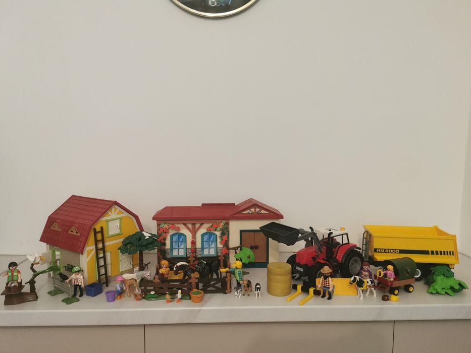 Klocki Playmobil duży traktor, gospodarstwo rolne, skrzynia
