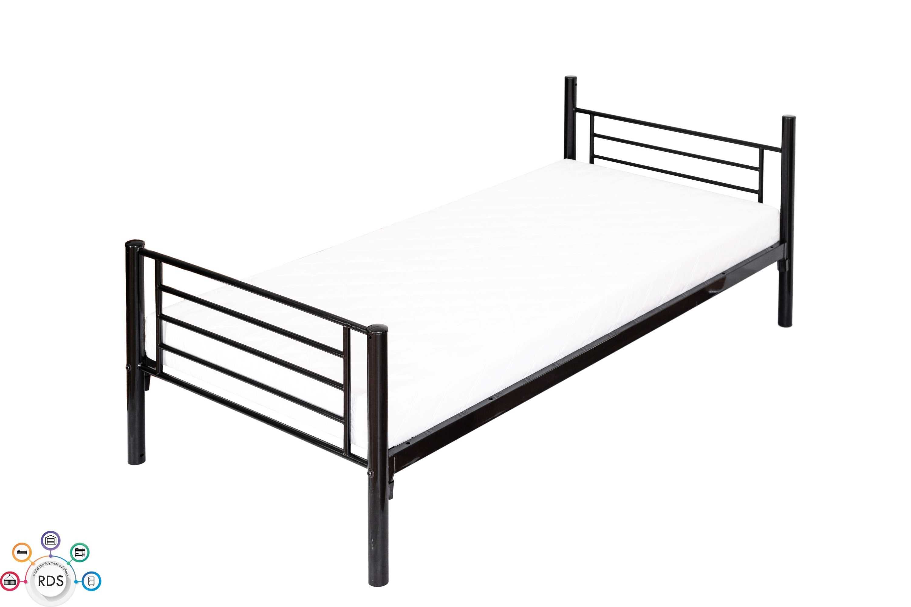 Łóżko piętrowe metalowe lub 2 łóżka pojedyncze wojskowe 90x200 cm