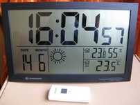 BARDZO DUŻY Zegar ścienny Bresser MyTime Jumbo LCD, czarny