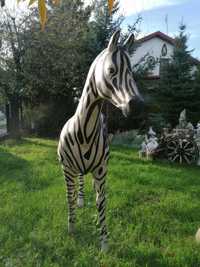 Zebra - figura ogrodowa z żywicy, z okładki płyty Dawida Podsiadło