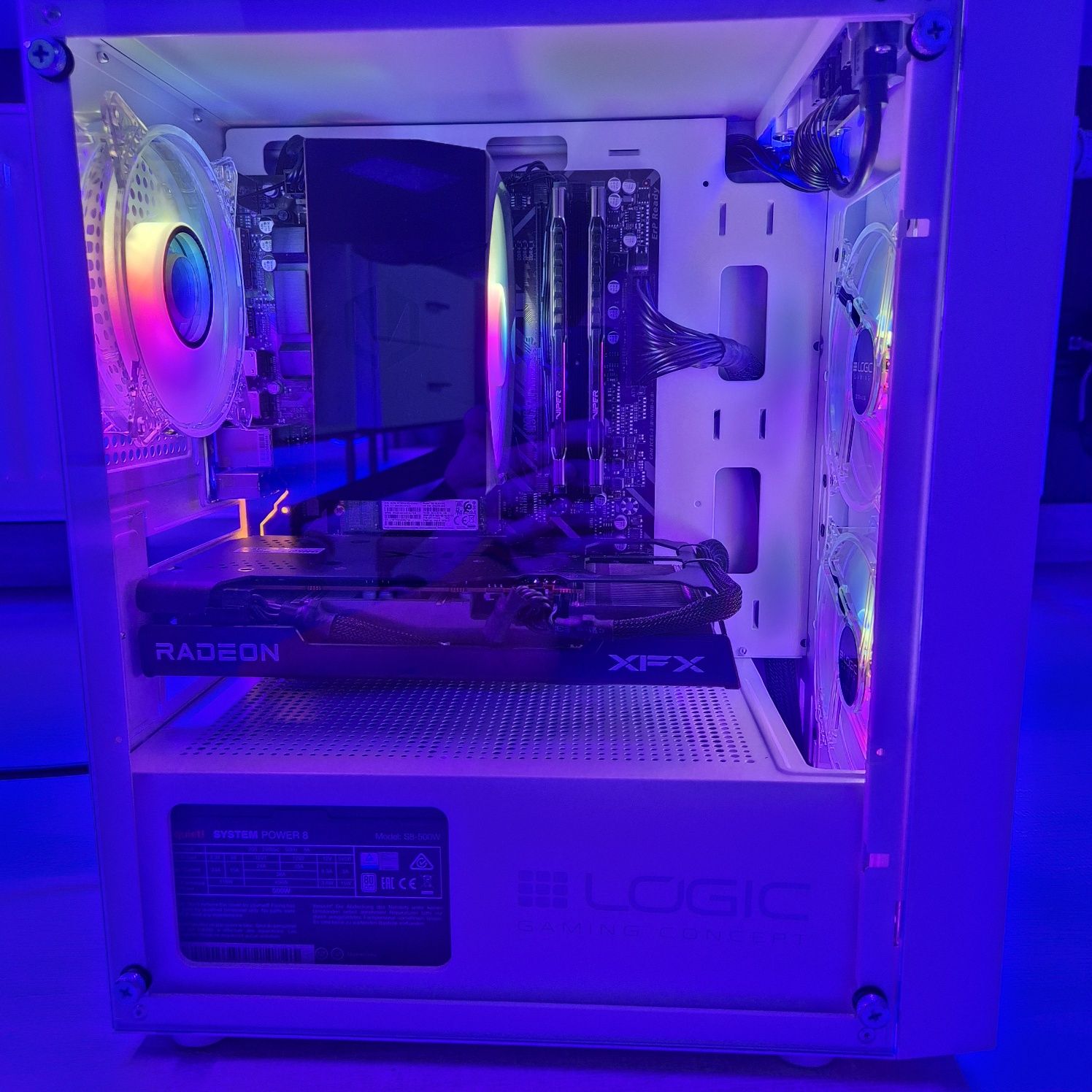 Komputer R5 5600/RX6600/RX6700XT/Gamingowy 16GB ram3600Mhz RGB okazja