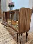 Retro komoda dębowa szafka na winyle barek lata 50 vintage prl loft