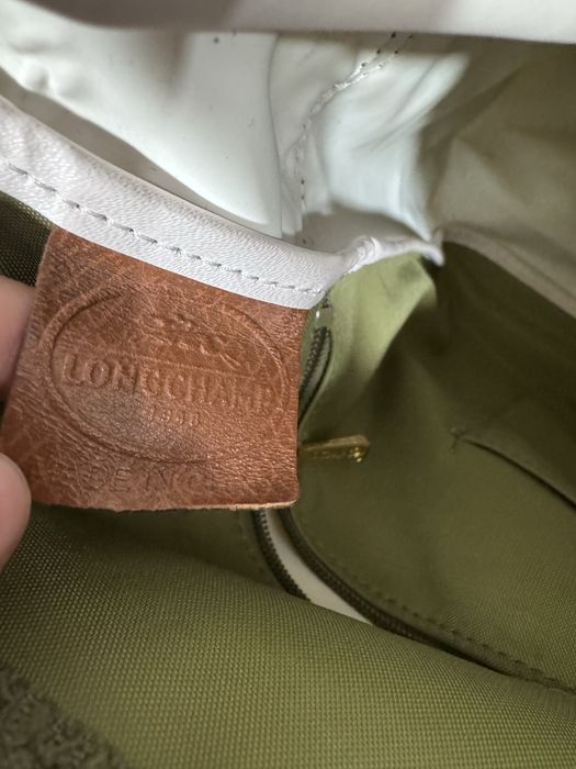 Torebka Longchamp shopperka listonoszka torba na ramię zielona