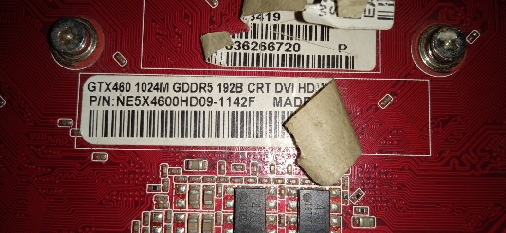 ДЕФЕКТНАЯ видеокарта Palit GTX 460 v2.