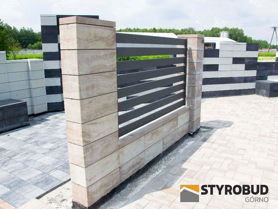 Nowoczesne Ogrodzenia Gładkie – Styrobud Fini™ 200 x500 x200