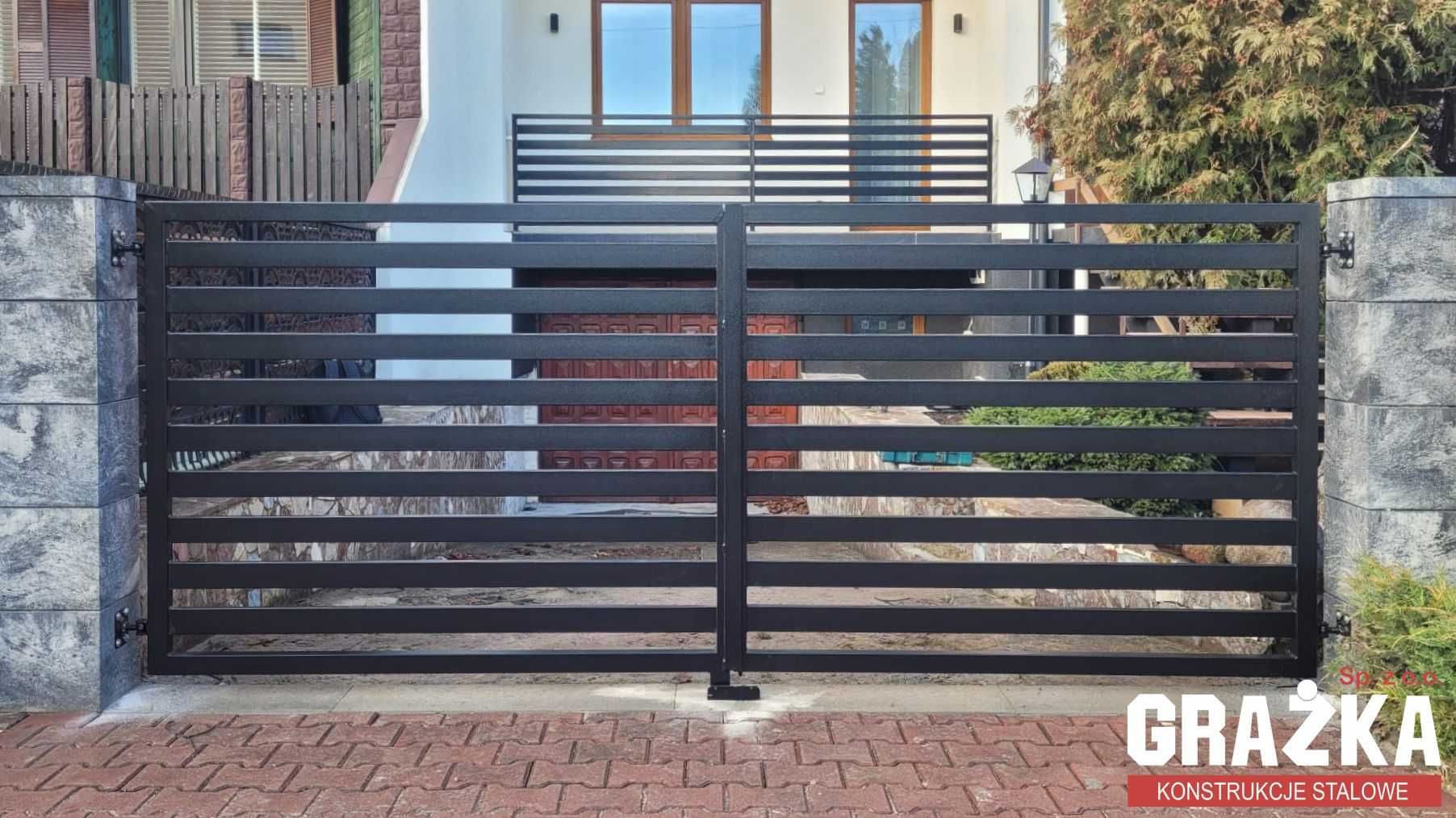 Brama przesuwna 5m x 1,42m profil poziom. 80x20mm PRODUCENT
