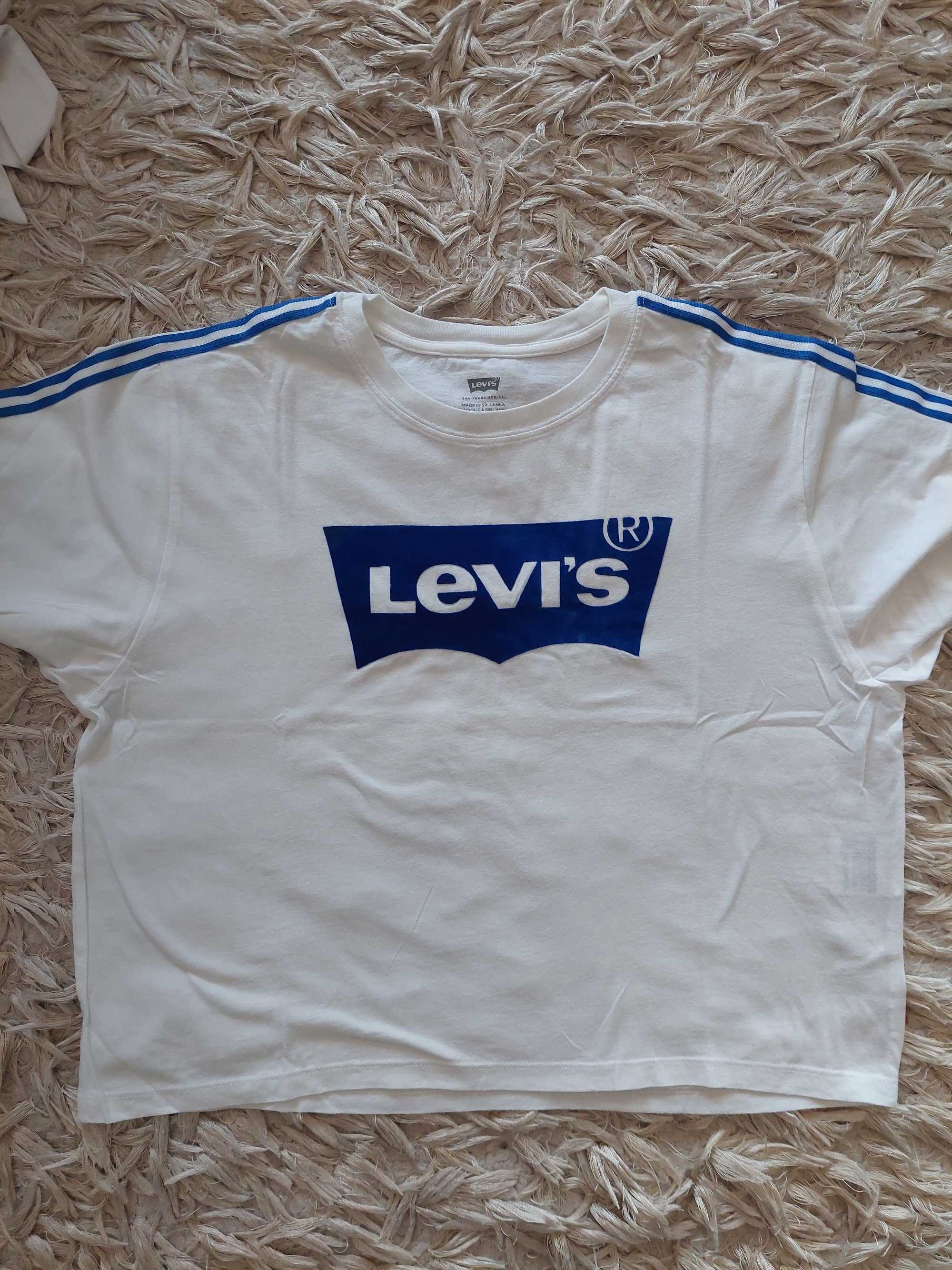 Biała koszulka t-shirt Levi's XS