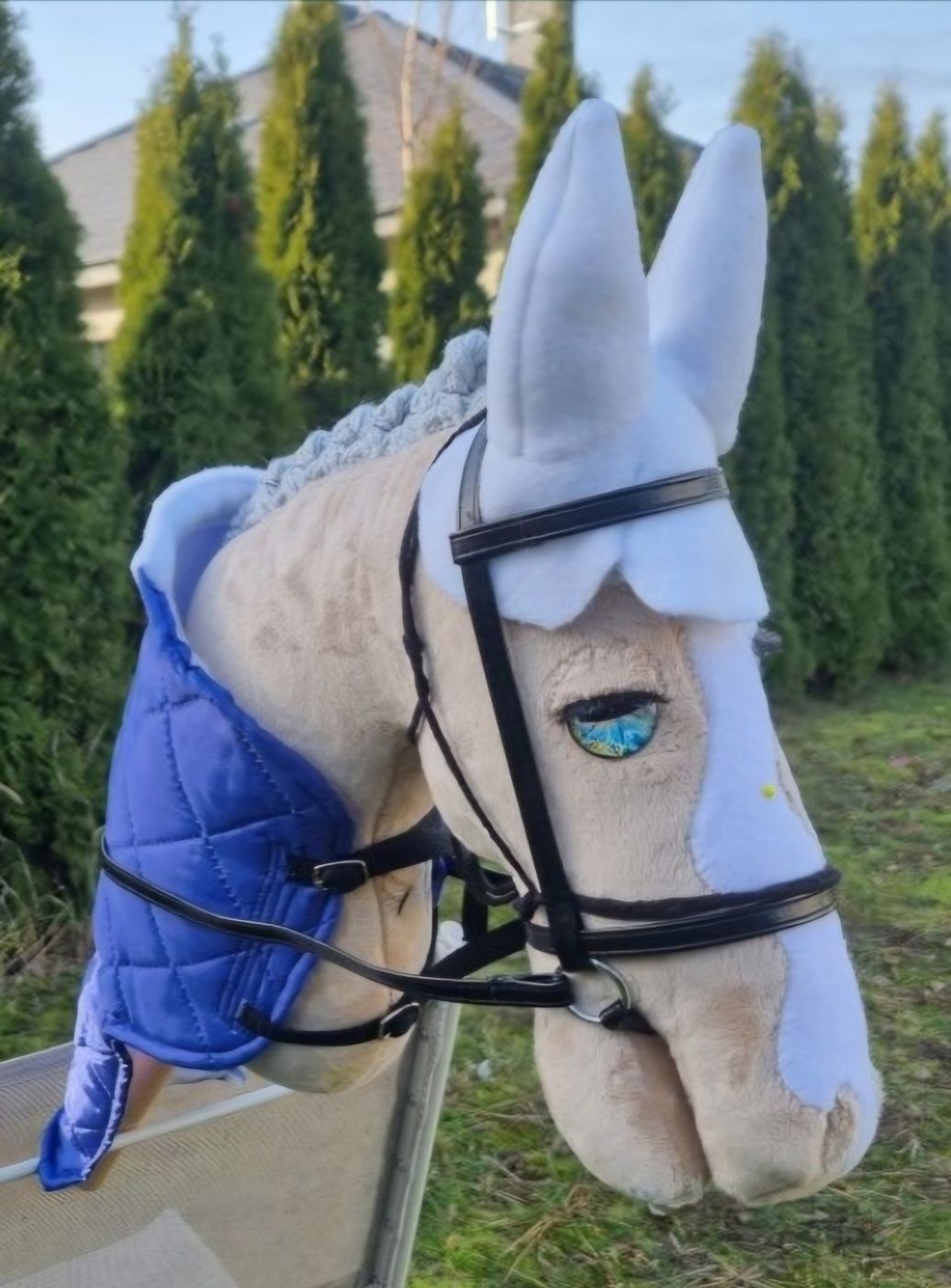 Derka nauszniki hobby horse ogłowie wodze