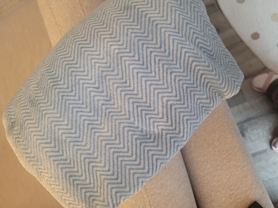 Koc home&you 150x200 jodełka kolor to błekit zakurzony