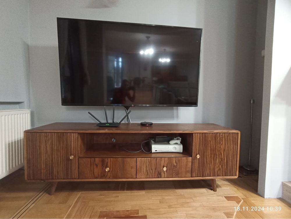 Szafka rtv komoda nowoczesna klasyczna zaoblenia ryfle