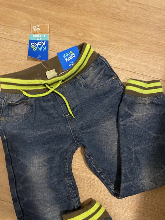 Zestaw ubrań 104-110 t-shirty, bluzki, nowe spodnie