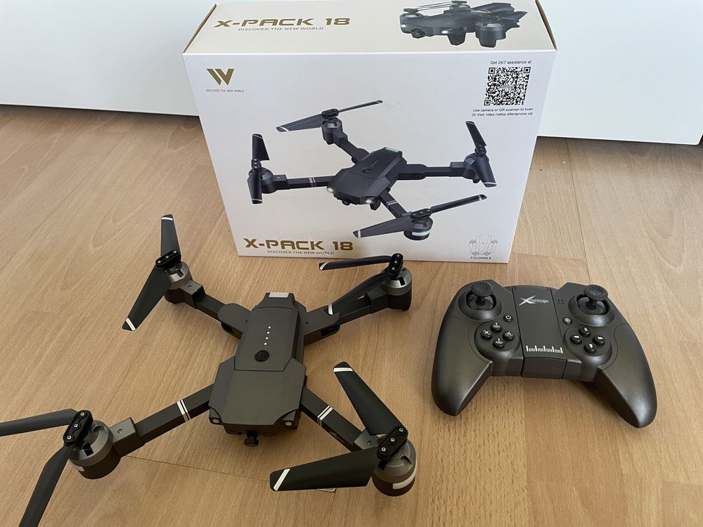 ATTOP X-PACK 18 FPV Дрон з камерою 1080P, кейсом та пультом керування