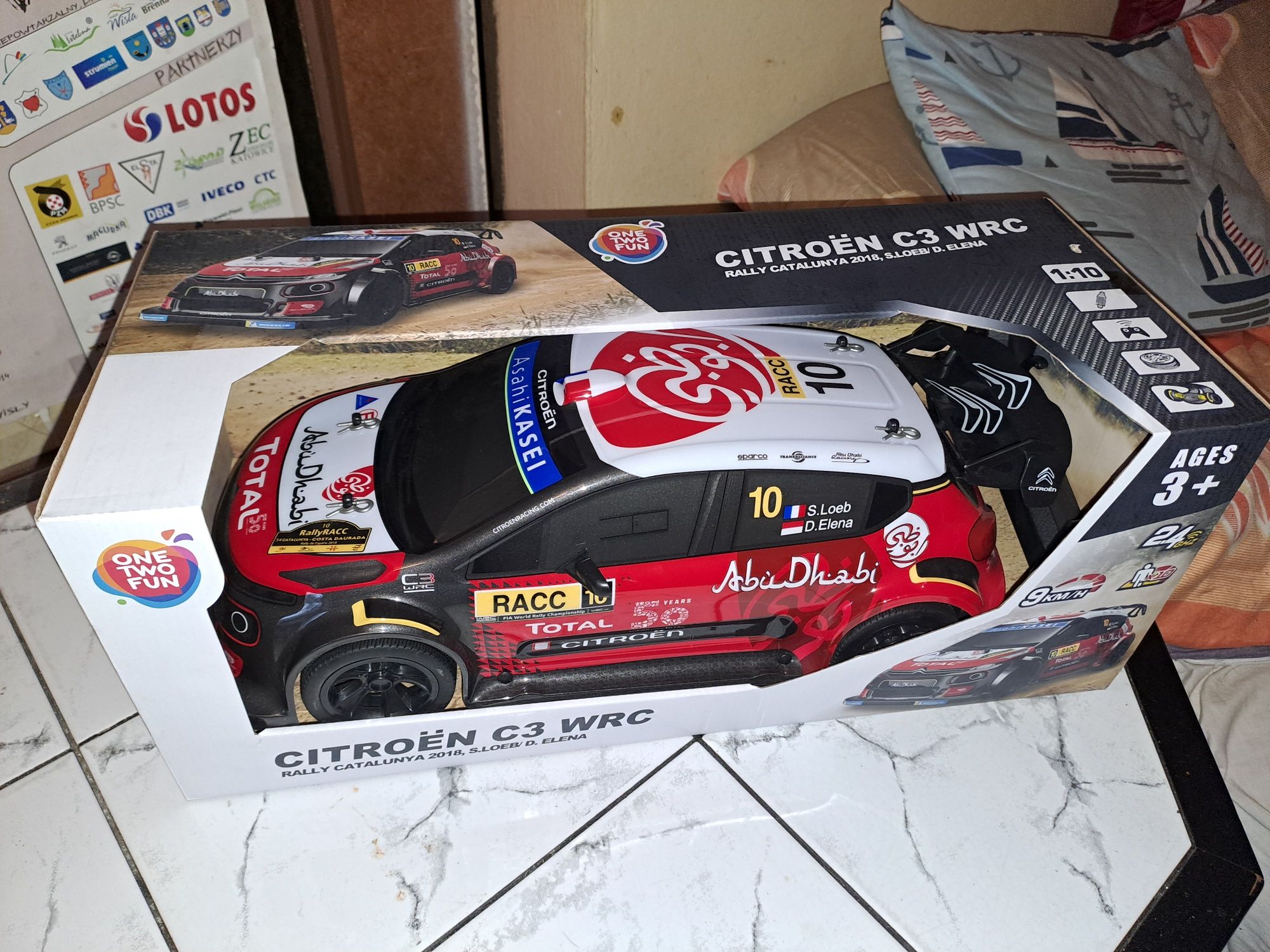 Citroen C3 WRC RC, Skala 1:10. Model zdalnie sterowany. Nowy.