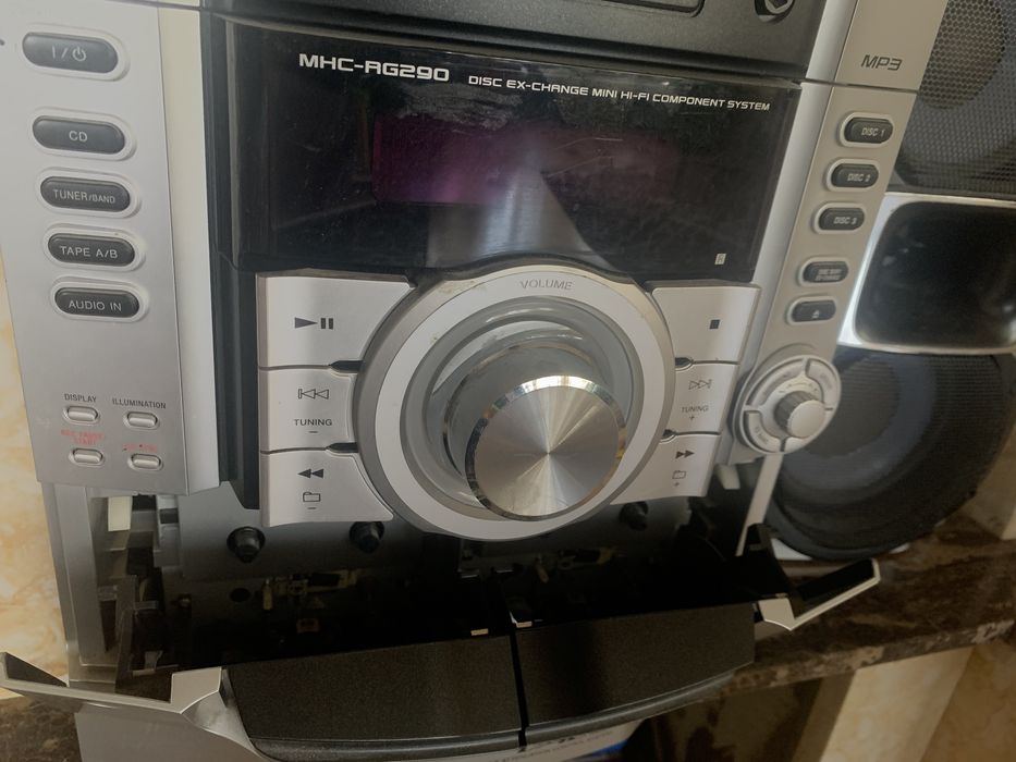 Колонки радио магнитофон музыкальный центр sony MHC-RG290