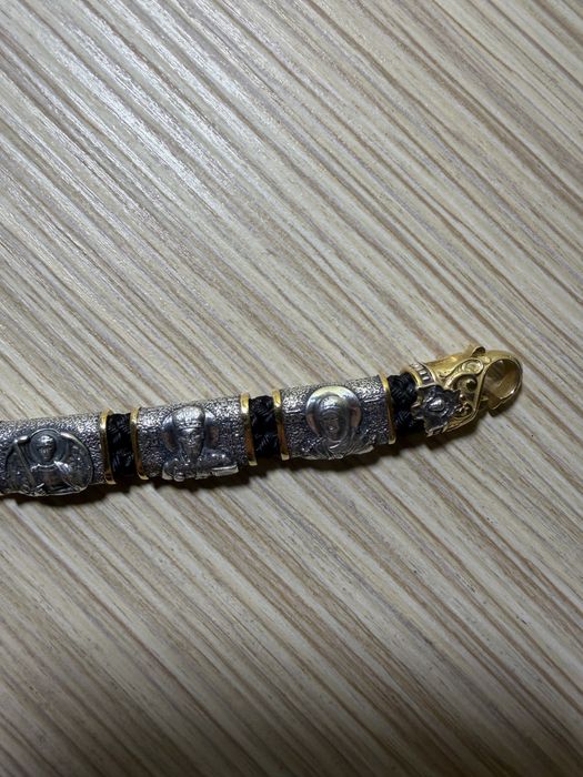 Браслет золото серебро