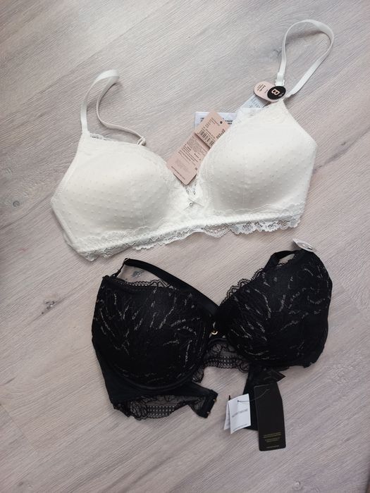 Білий та чорний бюстгальтер Womensecret 85D та 90B
