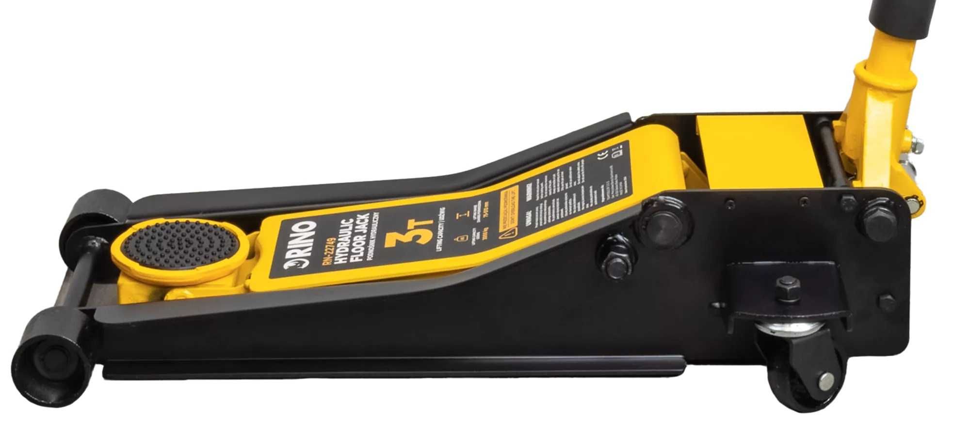 Podnośnik hydrauliczny dwutłokowy Rino JAC30F 3 T niskoprofilowy