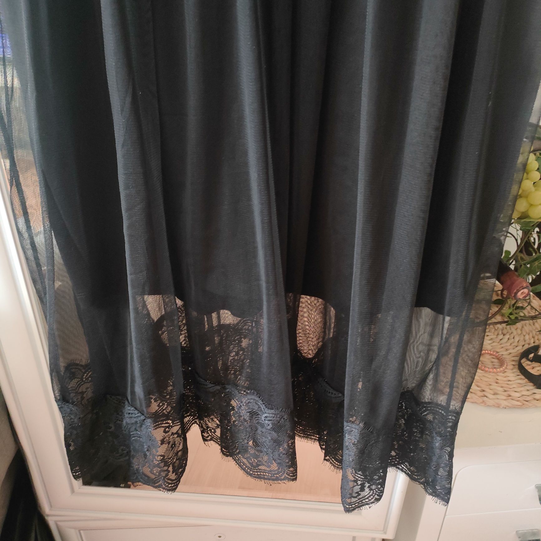 Sukienka z tiulem emo, gotyk XL