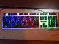 Клавиатура игровая, с разноцветной подсветкой, клавіатура ігрова HOCO