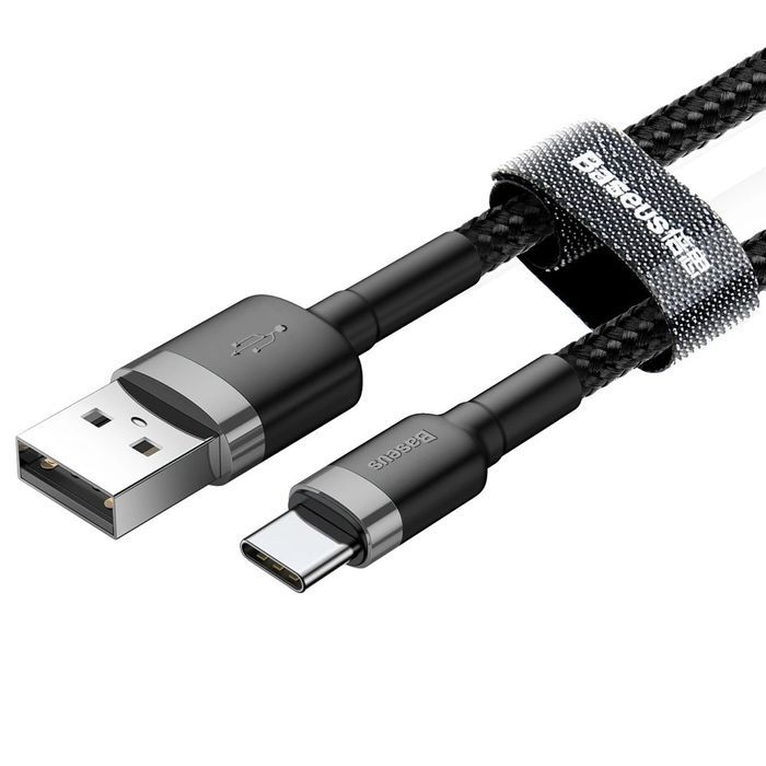 Baseus wytrzymały nylonowy kabel przewód USB / USB-C QC 3.0 2A 2m