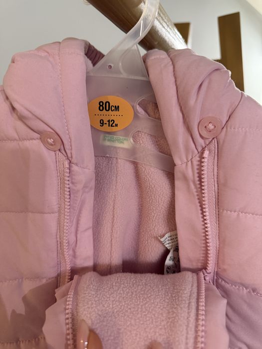 Дитячий комбінезон для дівчинки, зимовий комбінезон 56