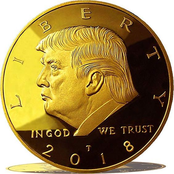 Moedas Donald Trump (4 Variedades Disponiveis)