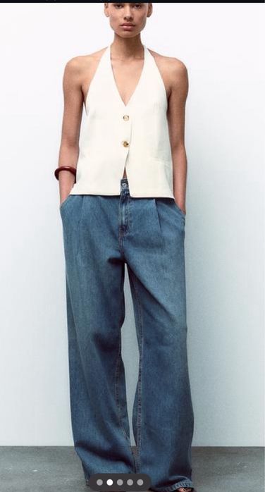 Джинси із защіпками. Легкі, сідають дуже вільно.