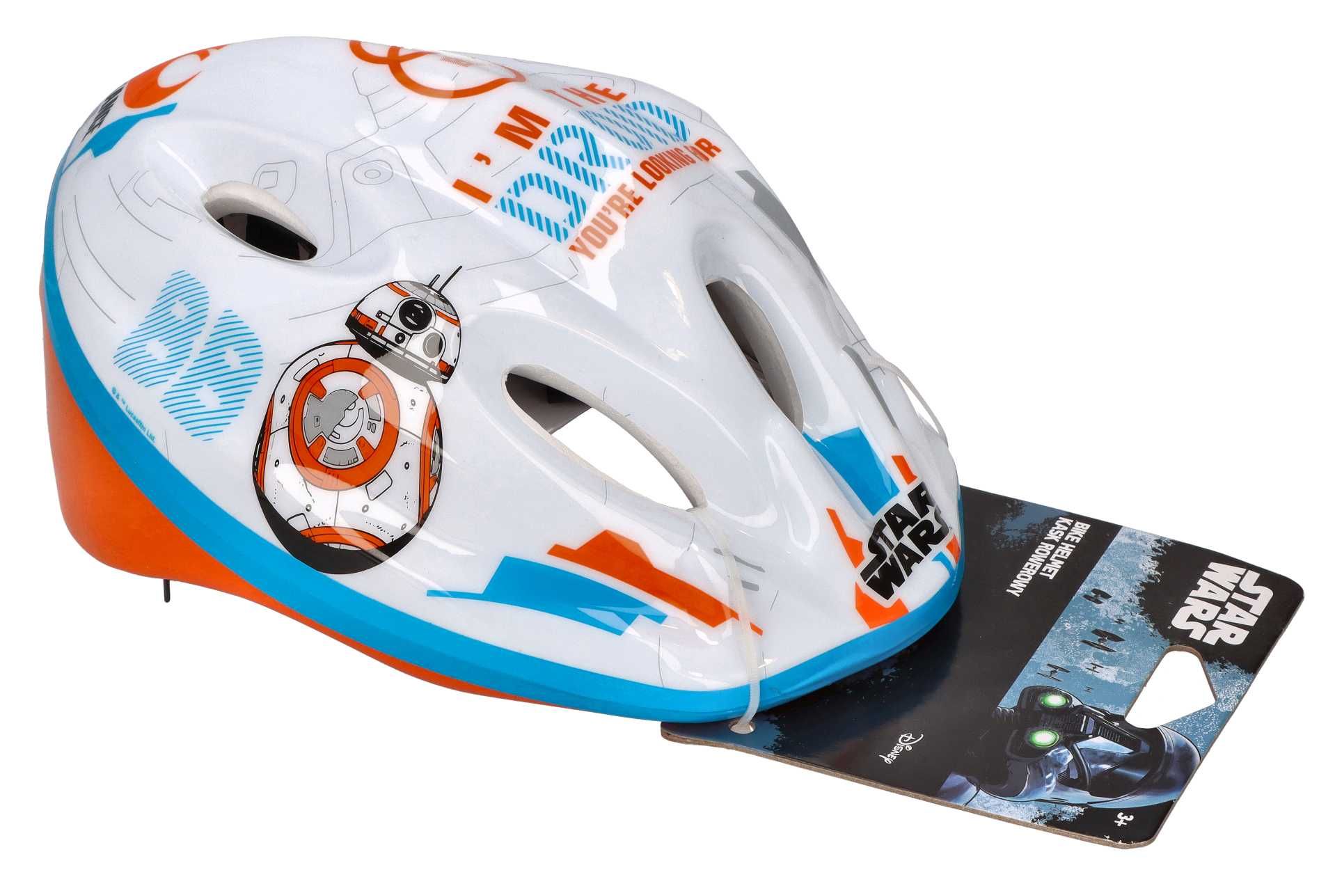 Bezpieczny kask rowerowy Star wars rozm.52-56 cm