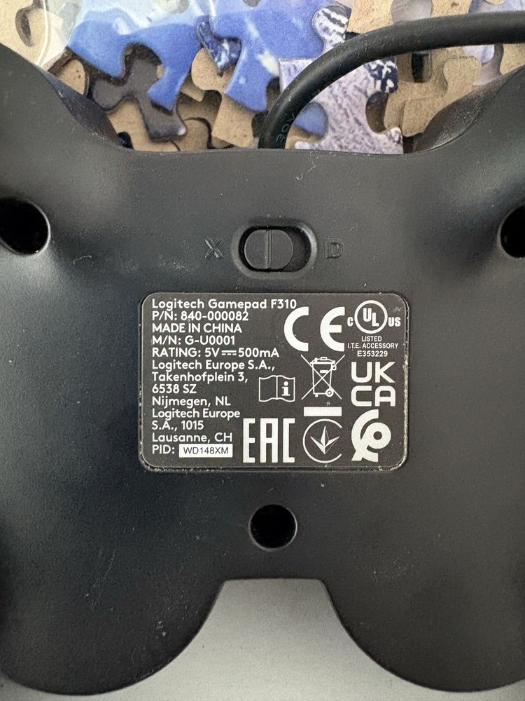 Logitech F310 Kontroler (Kabel)