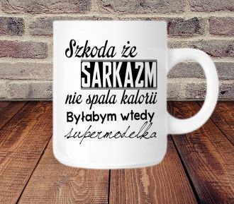 Kubek z napisem grafiką